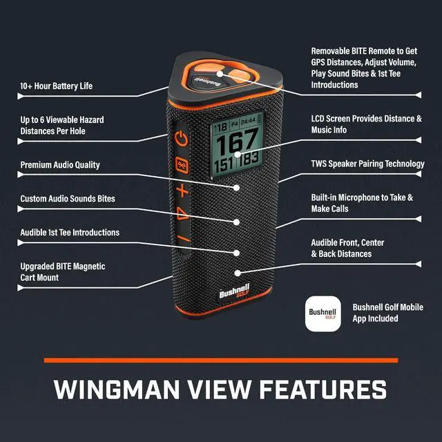 Alt view image 4 of 7 - Wingman View Golf GPS Speaker