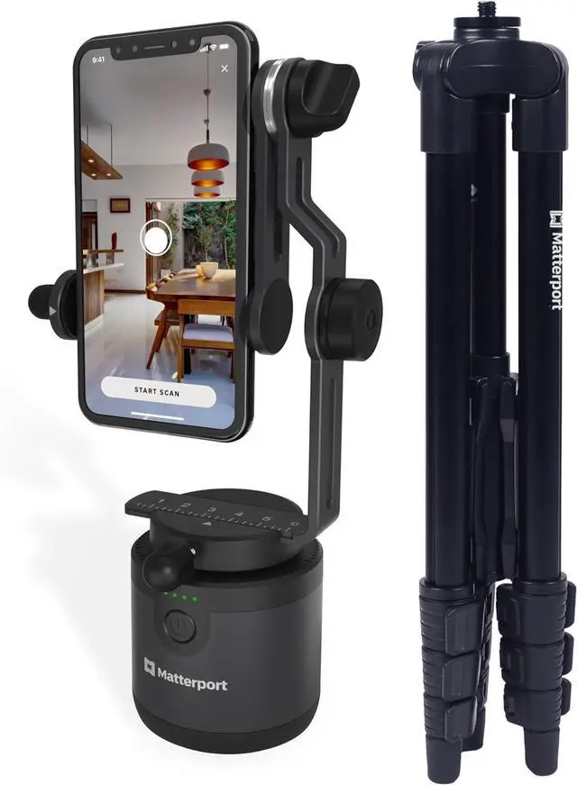Main image of Axis Gimbal Stabilizer for Smartphone Camera - Motorized Rotating Mount for Professional 3D 360 Photo Scans Includes Portable Tripod, Remote and 12 Month Starter Kit for 3D Model Scans