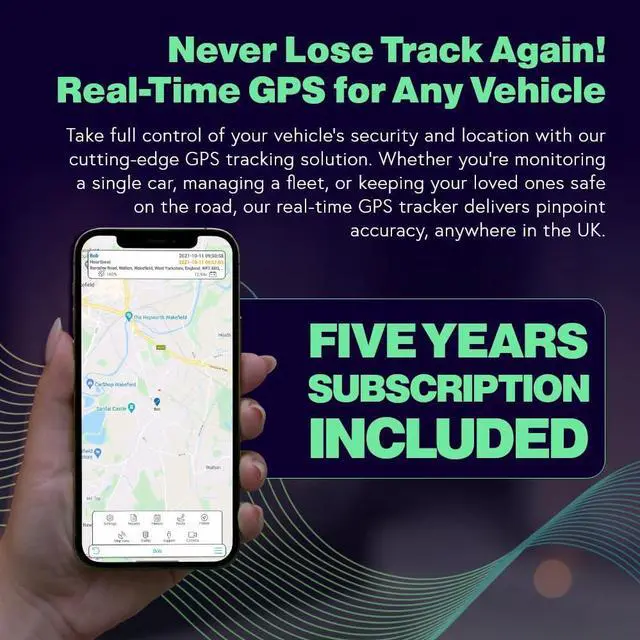 Alt view image 2 of 7 - 5 Year 4G 12/24v Wired GPS Tracker, All Inclusive, No Monthly Fees, No Subscriptions, One Off Fee, 5 Years Service Included, Car, Van, Truck, Caravan, RV, Plug and Play