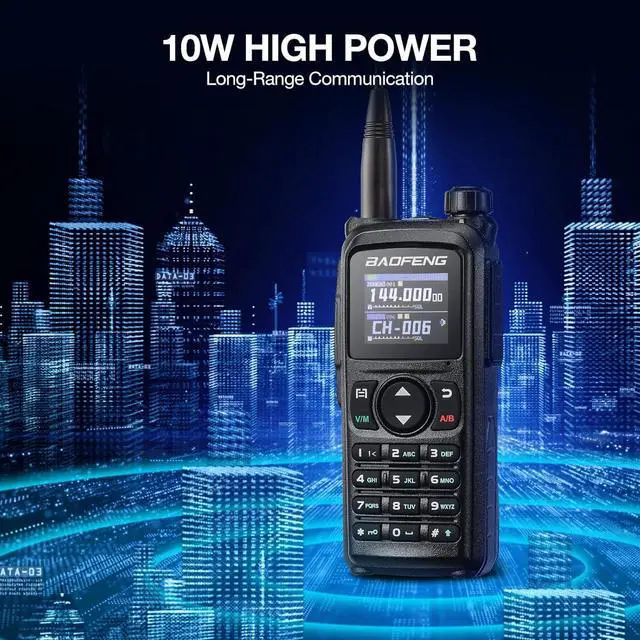 Alt view image 4 of 7 - UV-28 PLUS Ham Radio Handheld with GPS & APP Programming, 10W Long Range Walkie Talkie Dual Band Two Way Radio, FM AM AIR NOAA Receiver with Frequency Copy, 1000CHs, 2200mAh Battery USB-C Port