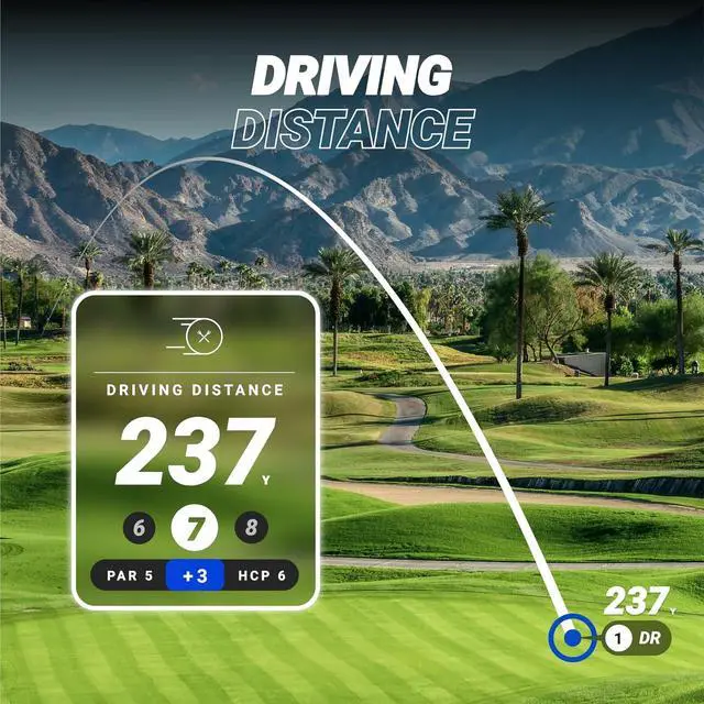 Alt view image 6 of 7 - Ringer - Magnetic Golf GPS Handheld, Touch Screen Display, Water Resistant Golf Distance Range Finder, 40,000+ Preloaded Courses, 10+ Hours Battery, Built-in Magnetic Strip