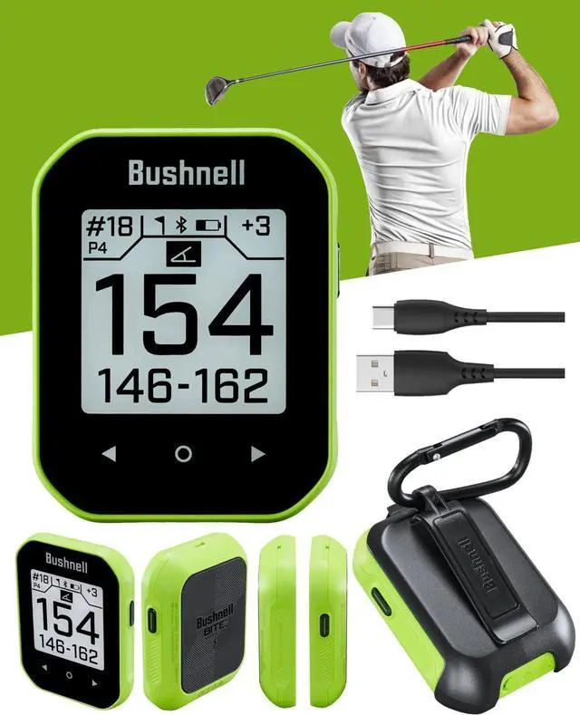 Alt view image 3 of 4 - - Bushnell Phantom 3 Slope GPS Golf Green with Slope Technology, Touchscreen, Magnetic Cart Mount with Towel Bundle
