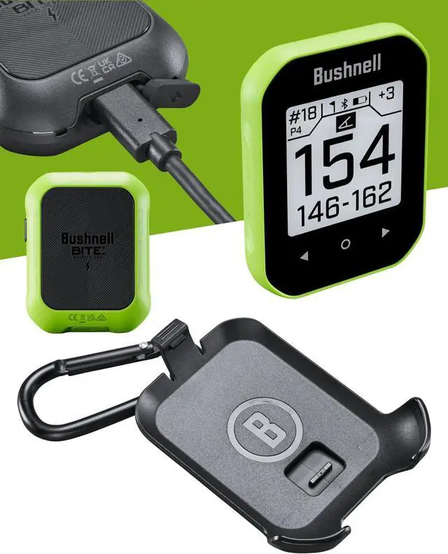 Alt view image 4 of 4 - - Bushnell Phantom 3 Slope GPS Golf Green with Slope Technology, Touchscreen, Magnetic Cart Mount with Towel Bundle