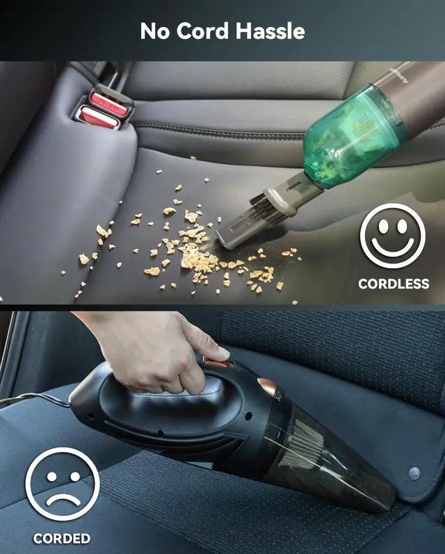 Alt view image 7 of 7 - Cordless Handheld Vacuum, 13000Pa High Power Car Vacuum with Brushless Motor and Blower Accessories, for Home and Car Use