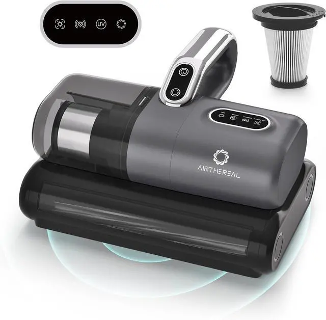 Main image of M1 Mattress Vacuum Cleaner, 6 in 1 Bed Vacuum with High-Frequency Vibration - 80,000 RPM Dual Brushroll Rotation, UV-C Light, 14Kpa Suction, Dust Sensor, Ultrasonic and Heating Tech