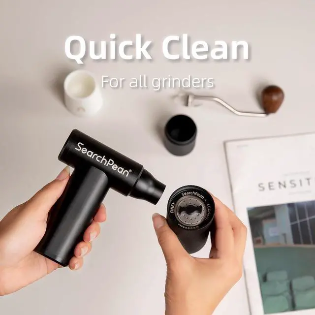 Alt view image 3 of 6 - Mini 4 in 1 Compressed Air Duster & Vacuum, 150000RPM with Strong Suction Rechargeable Cordless for Home Coffee Bar Grinder Keyboard Computer Car Aeolus