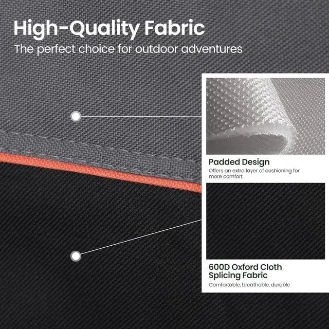 Alt view image 6 of 7 - 2 Pack Portable Camping Chair for Adults, Folding Outdoor Camp Chair Lightweight Lawn Chairs Folding Collapsible Chair for Camping, Tailgates, Beach, Black, Support 250 lbs