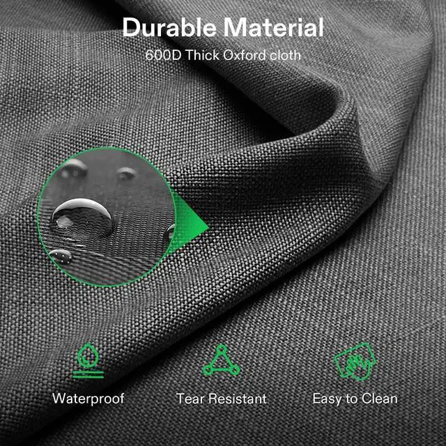 Alt view image 7 of 7 - [outlets] Double Camping Chair, Fully Padded Folding Loveseat, Portable Oversized Duo Chair with Storage Cup Holders, Height-adjustable Armrests & Carry Bag, Supports up to 500lbs, Green & Grey