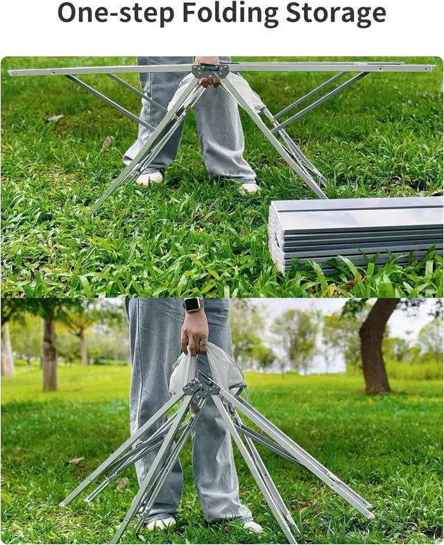 Alt view image 5 of 7 - Camping Table and 2 Camping Chairs, Portable Camping Set, Lightweight Carry Table and Chair for Outdoor Hiking Picnics BBQ Cooking
