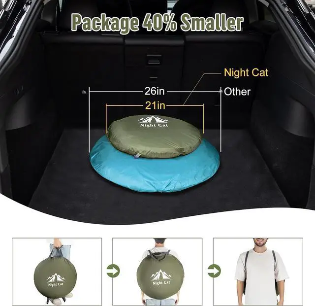 Alt view image 3 of 6 - Pop-up Camping Tent: 1 Person Tent Waterproof Instant Easy Setup Outdoor Tent