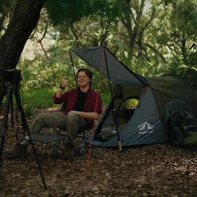 Alt view image 6 of 6 - Pop-up Camping Tent: 1 Person Tent Waterproof Instant Easy Setup Outdoor Tent