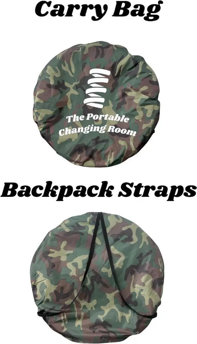 Alt view image 2 of 5 - Portable Changing Room, Pop Up Pod - Privacy Tent, Dressing Room Tube or Portable Toilet Stall with Carry Bag for Camping, Beach, or Outdoor by
