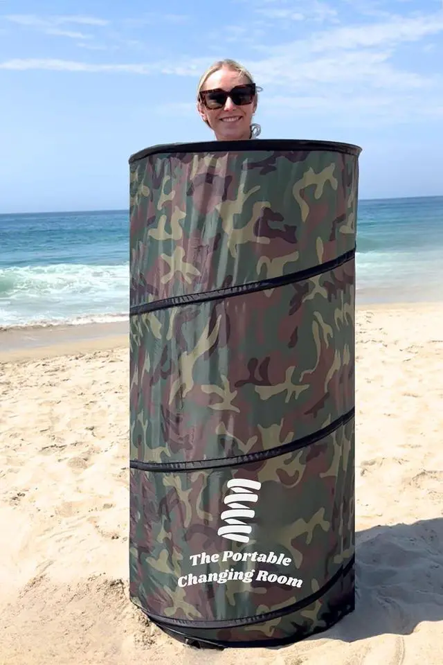 Alt view image 4 of 5 - Portable Changing Room, Pop Up Pod - Privacy Tent, Dressing Room Tube or Portable Toilet Stall with Carry Bag for Camping, Beach, or Outdoor by