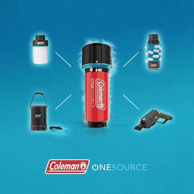 Alt view image 7 of 7 - OneSource Rechargeable Outdoor Camping Gear: Camp Shower, Cordless Vacuum, Fan, Speaker, & Air Pump Options with Included Rechargeable Battery