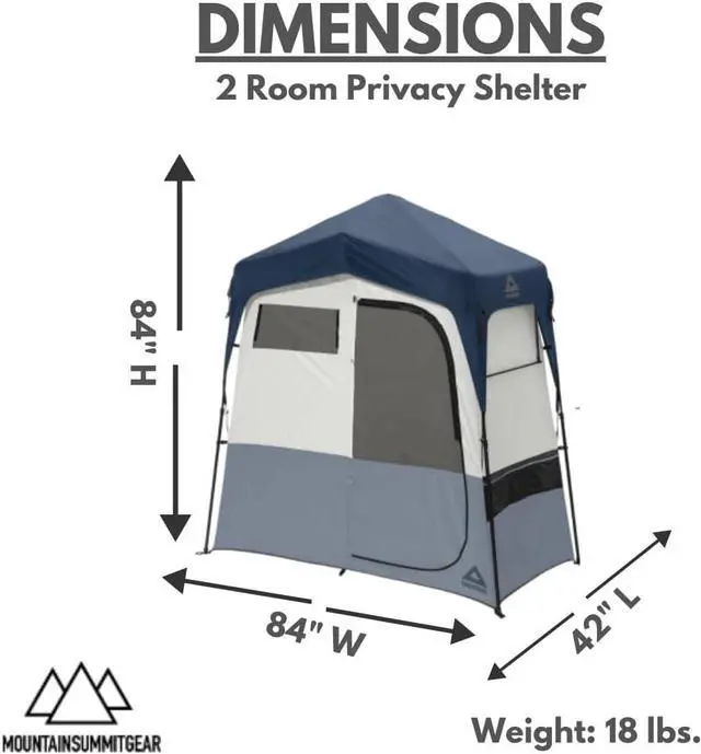 Alt view image 4 of 7 - Caddis Rapid Privacy Shelter 1/2-Rooms, Camping Shower & Portable Toilet Tent, Privacy Tents for Camping, Pop Up Tent for Showering, Changing or Lavatories, Portable Shower, (by Caddis Sports Inc.)