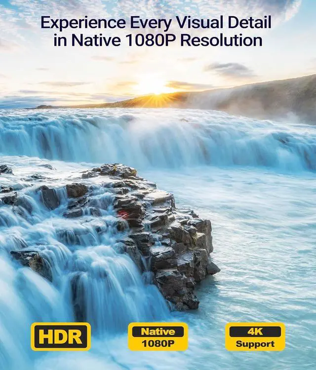 Alt view image 5 of 7 - AllPlay Netflix-Licensed Smart Projector with Google TV | Native 1080p Full HD | Auto Focus & Keystone | Dolby Audio | WiFi & Bluetooth | Portable Home Theater Kit
