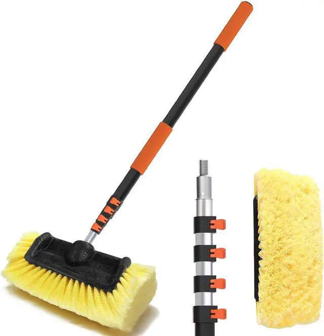 Main image of 12FT Car Wash Brush with Long Handle, 12-Inch Soft Bristle, with Aluminium Telescoping Pole, for Cleaning Car, SUV, RV, Boats, House Siding, Floors, Solar Panels, and More