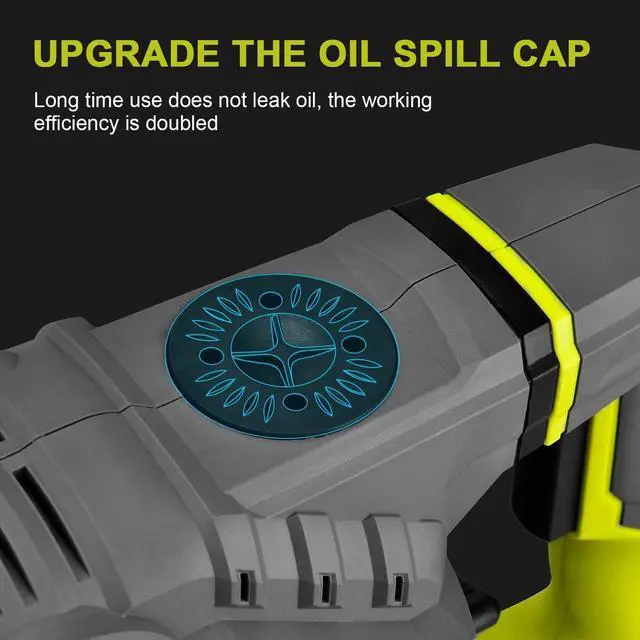 Alt view image 3 of 7 - 1-1/4 Inch SDS-Plus 13 Amp Heavy Duty Rotary Hammer Drill, Safety Clutch 4 Functions with Vibration Control Including Grease, Chisels and Drill Bits with Case
