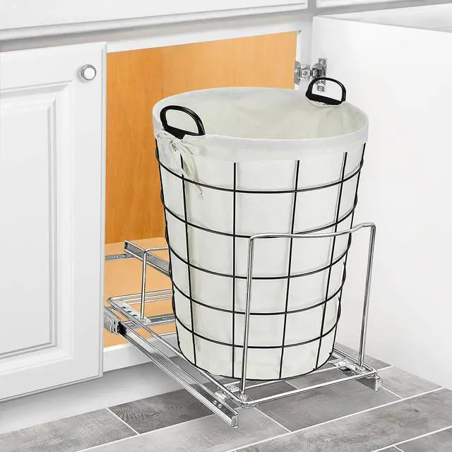 Alt view image 7 of 7 - ® Pull-Out Trash Can Drawer  Sliding Organizer for Kitchen Cabinet or Under-Sink Use  Heavy Duty Storage Rack (Bin Not Included)