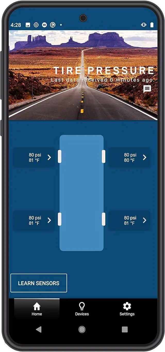 Alt view image 5 of 7 - Tire LINC Tire Sensors (2 Pack) for RVs, 5th Wheels, Motorhomes, Tow Vehicles, Easy DIY Installation on Valve Stem, OneControl App Compatible - 2020106299