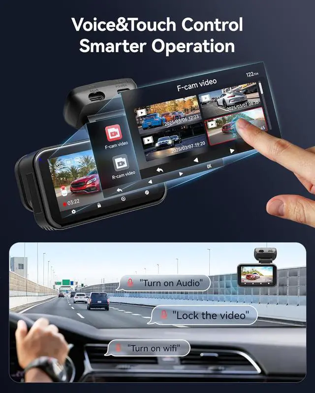Alt view image 5 of 7 - REDTIGER ViewClear 70 4K+2.5K Dash Cam Front and Rear, STARVIS 2 IMX678 x Wondrix Sensor, Dual HDR Hyper Night Clarity, 5.8GHz WiFi 6, 30MB/S Fast Download, Dash Camera with 24H Parking Monitor