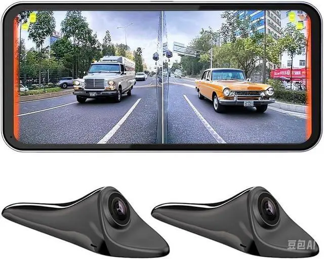 Main image of 6.25inch CAR Side View Blind Area System,Left and Right Blind spot Camera Driving Recorder BSD Warning Monitoring(Camera Monitor System) (6.25" Black)