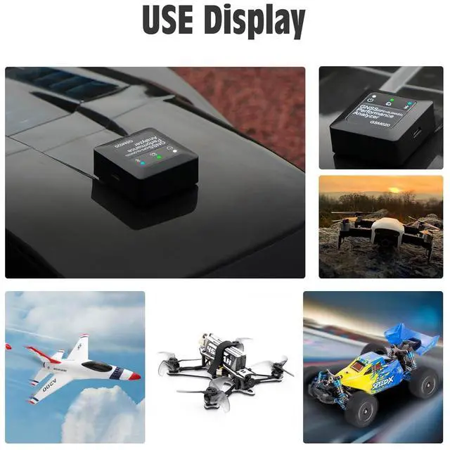 Alt view image 2 of 7 - GSM020 GNSS Performance Analyzer GPS+GLONASS Speedometer for RC Car Airplane Helicopter FPV Racing Drone Measurement/Max Speed/Average Speed/Distance/High and Vertical Velocity Tester