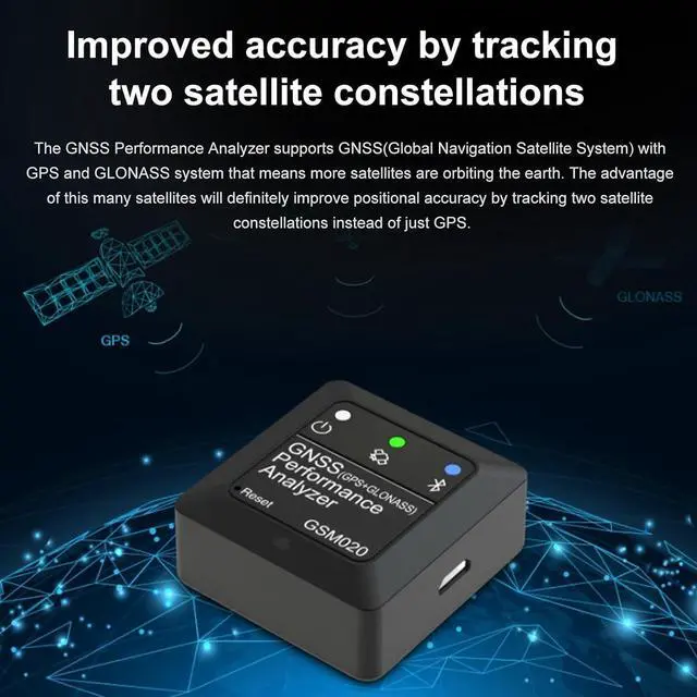 Alt view image 3 of 7 - GSM020 GNSS Performance Analyzer GPS+GLONASS Speedometer for RC Car Airplane Helicopter FPV Racing Drone Measurement/Max Speed/Average Speed/Distance/High and Vertical Velocity Tester
