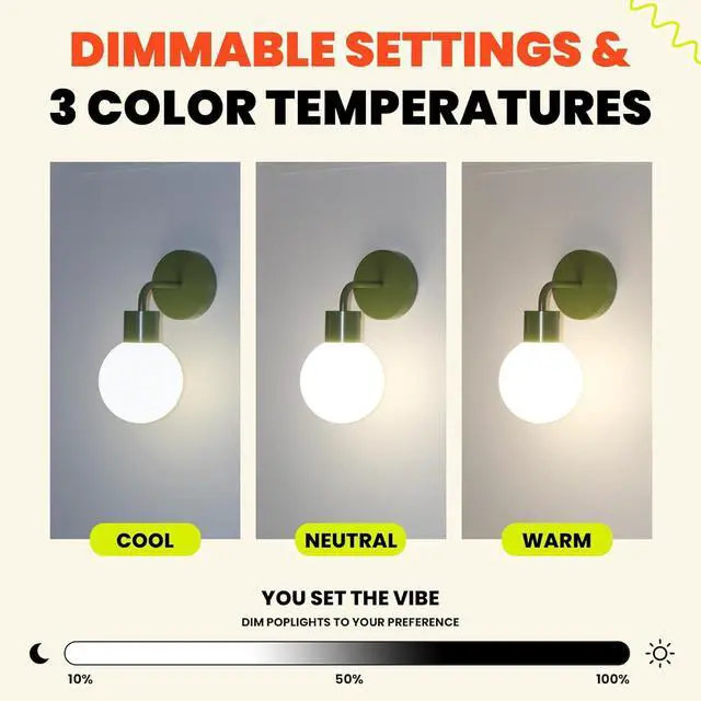 Alt view image 3 of 7 - Wireless Wall Sconce (Shark Tank) Rechargeable & Dimmable LED Light w/App Control & Damage-Free Install, Moveable Modern Ambient Lighting for Elegant Home & Bedroom Decor | Sage Green