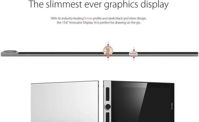 Alt view image 6 of 7 - XPPen Innovator 16 Pen Display 15.6 Inch Drawing Monitor Full-Laminated Technology Graphics Monitor with Tilt Support Passive Pen and 8 Customizable Shortcut Keys(Supports 92% Adobe RGB Color Gamut)