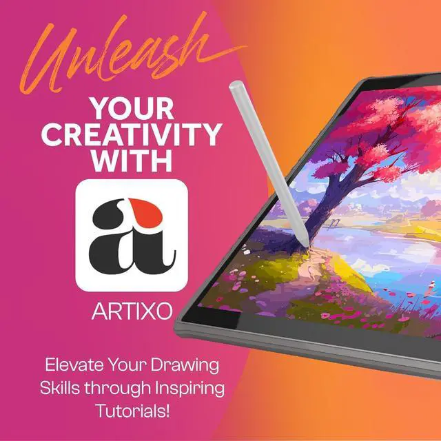 Alt view image 3 of 7 - X11 Drawing Tablet   11" Screen  Complete Learning Package [Premium Drawing Apps & Tutorials, Stylus Pen] No Computer Needed  Standalone  Best Gift for Beginner Graphics Artist - X11