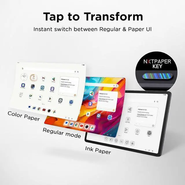 Alt view image 5 of 7 - NXTPAPER 14 Android Tablet, 14.3" Drawing Pad & Digital Notebook, 4096-Level Stylus & Flip Case Included, Paper-Like Display, 8+8GB RAM, 256GB Storage, 10000mAh Battery, Multi-Window, Gray
