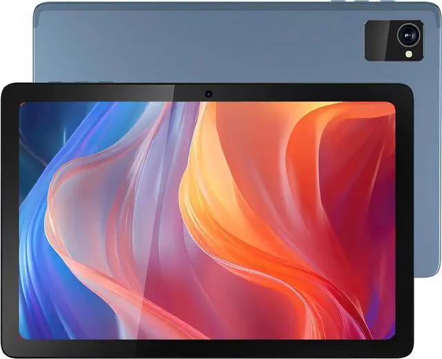 Main image of 10.1" Android Tablet - Octa-Core CPU 4GB RAM 64GB ROM, 1280x800 IPS HD Touchscreen, 7000mAh Battery, Dual Camera, 512GB Expandable Storage, WiFi Tablet with GMS Certification (Gray-Blue)