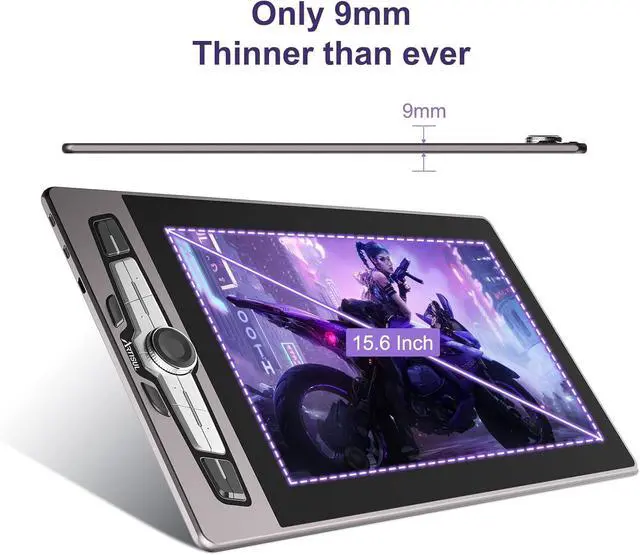 Alt view image 3 of 6 - SP1603 15.6 Inch Graphics Drawing Tablet with Screen Full-Laminated Pen Display Monitor Compatible Windows, macOS, and Android (8192 Pressure Sensitivity, 128% sRGB)