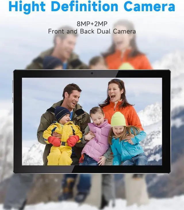 Alt view image 5 of 7 - Tablet MTK8768 Octa-CORE 10.1Inch RAM 10GB(4GB+6GB Expand) +64GB ROM+1TB Expandable Computer PC with Case/Keyboard/Mouse, IPS 1280 * 800 Screen, 2+8MP Dual Camera, WiFi, BT, (Black Kit)