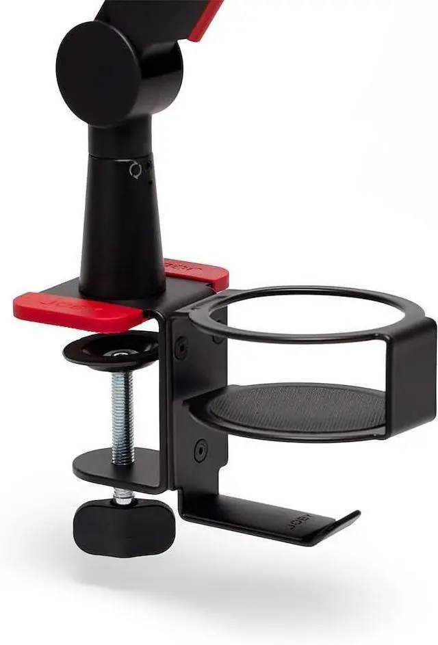 Alt view image 2 of 4 - JOBY Wavo Boom Arm, Professional Boom Microphone Arm for Streamers and Podcasters, Silent Boom Arm, Cup and Headphones Holder, Table Clamp, Hidden Cable Chanel for Cable Management, Black