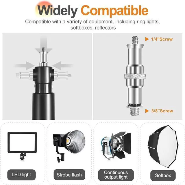 Alt view image 4 of 6 - Ring Light Wall Mount - 70.8in/180cm,  Wall Mount Triangle Boom Arm Support 180° Flexible Rotation, Adjustable Right Light Mount for Photography, Umbrella, Monolight, Strobe Light, Softbox