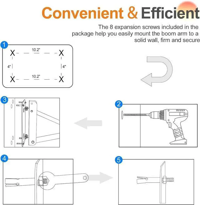 Alt view image 6 of 6 - Ring Light Wall Mount - 70.8in/180cm,  Wall Mount Triangle Boom Arm Support 180° Flexible Rotation, Adjustable Right Light Mount for Photography, Umbrella, Monolight, Strobe Light, Softbox