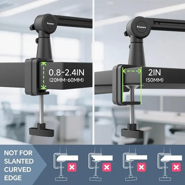 Alt view image 6 of 7 - Mic Arm, Premium Microphone Boom Arm with Cable Management, 360°Rotatable Boom Arm, Mic Boom Arm for Streaming, Gaming, Podcasts, Home Office, Recording