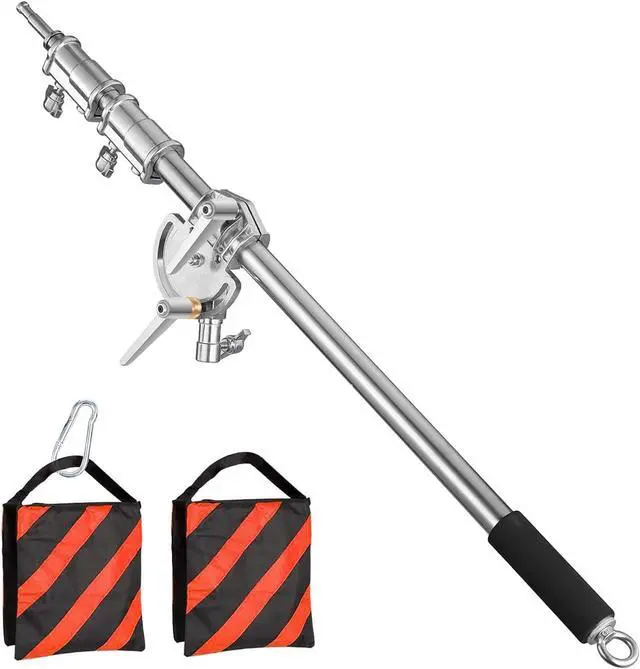 Main image of Pro Heavy Duty Extension Boom Arm Bar for Photography C Stand and Light Stand,Adjustable 42-97inch Crossbar Holding Arm with Sand Bag for Softbox,Strobe,Monolight,LED Video Light,Reflector ect.