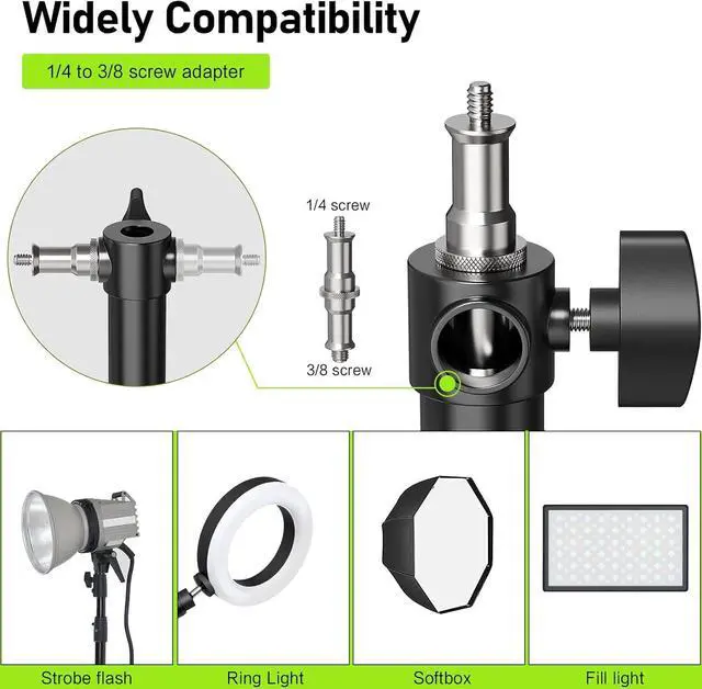 Alt view image 4 of 7 - Ring Light Mount - Wall Mount Triangle Boom Arm 4.3ft/130cm Wall Stand Tirpod Support 180°Flexible Rotation for Studio Video Light, Monolight, Photography, Softbox, Reflector (4.3Ft)