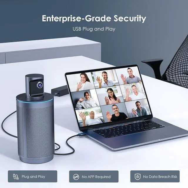 Alt view image 2 of 7 - Meeting 360 Smart Video Conference Camera