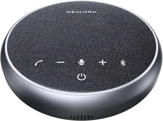 Main image of Bluetooth Conference Speakerphone with Microphone, 3 Mics with 360° Voice Pickup, 12H Call Time, Noise Reduction, USB-C Plug & Play, Portable Design, Compatible with Windows, iOS