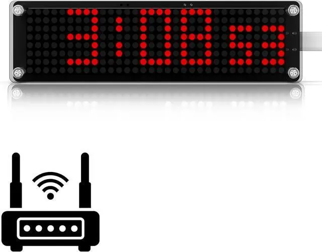 Main image of 10 Inch Large Display Digital Clock with WiFi NTP Sync,Smart Clock with Adjustable Brightness & Auto Dimming, Easy Setup, Clear from a Distance,LED Matrix Desk Clock for Geeks,Seniors