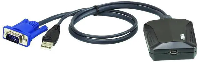 Alt view image 5 of 7 - CV211 Laptop KVM USB Crash Cart Adapter 6 ft Console Built-in VGA and USB Keyboard and Mouse Cables TAA Compliant for Rack Servers Computers Kiosk ATM Supports Windows, Linux, and Mac laptops