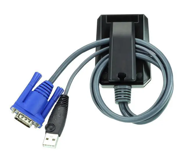 Alt view image 4 of 7 - CV211 Laptop KVM USB Crash Cart Adapter 6 ft Console Built-in VGA and USB Keyboard and Mouse Cables TAA Compliant for Rack Servers Computers Kiosk ATM Supports Windows, Linux, and Mac laptops