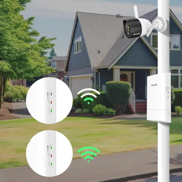 Alt view image 6 of 7 - O1-5G,867Mbps Point to Point Wireless Bridge Outdoor,CPE Pre-Configured, 5.8GHz Wireless Bridges, 1KM Long Range, IP65 Waterproof Enclosure, Plug & Play Ready(2 Kit)
