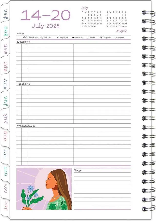 Alt view image 3 of 7 - FranklinCovey - Her Point of View Weekly Wire-Bound Planner (Classic, Jul 2025 - Jun 2026)