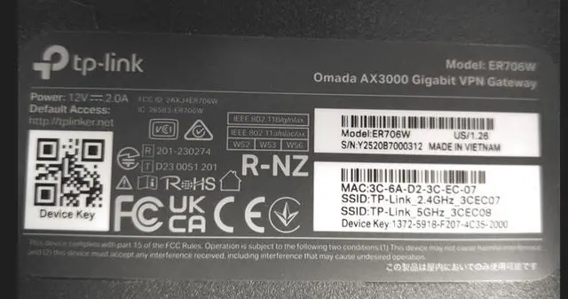 Alt view image 7 of 7 - ER706W Omada Gigabit AX3000 WiFi 6 VPN Router | 1x USB 3.0 Support USB Storage and LTE Backup with LTE dongle | Supports Omada Mesh | Easy Set-up