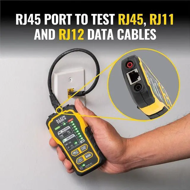 Alt view image 2 of 7 - VDV500-163 Wire Tracer Digital Tone Generator Continuity Cable Tester for for Ethernet, Telephone, Speaker, Coax, and Data Cables RJ45, RJ11, RJ12